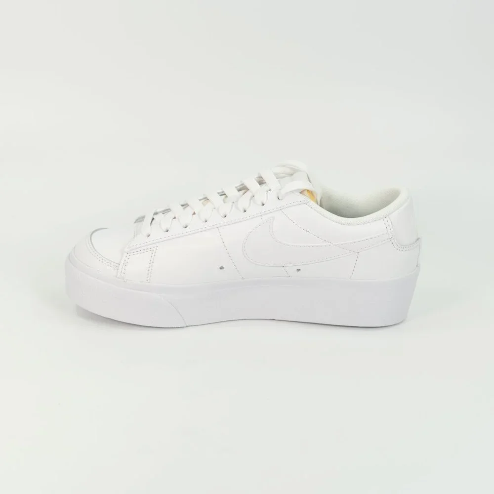 Nike Women's Blazer Low Platform 'Triple White' DJ0292-100 Leather 2021 6 - 12 - Picture 3 of 10